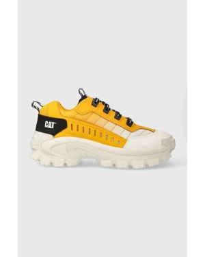 Caterpillar sneakersy skórzane INTRUDER kolor żółty P111294