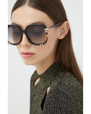 Chloé okulary przeciwsłoneczne damskie kolor czarny CH0106S