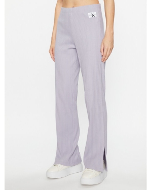 Calvin Klein Jeans Spodnie materiałowe J20J221597 Fioletowy Regular Fit