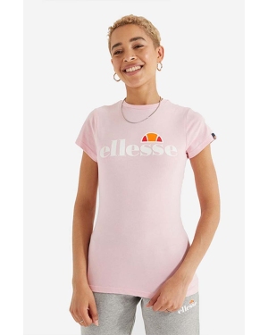 Ellesse t-shirt damski kolor różowy SGK11399-WHITE
