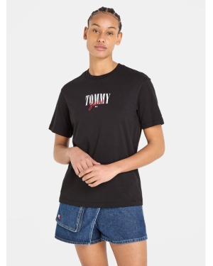 Tommy Jeans T-Shirt Essential Logo DW0DW16441 Czarny Relaxed Fit