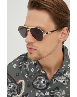 Gucci okulary przeciwsłoneczne męskie kolor złoty