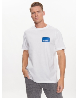 Karl Lagerfeld Jeans T-Shirt Logo 231D1706 Biały Regular Fit