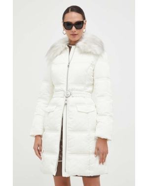 Guess kurtka damska kolor biały zimowa