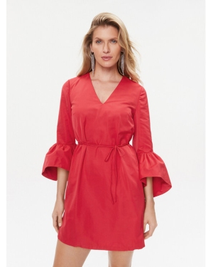 TWINSET Sukienka koktajlowa 232TT2490 Czerwony Regular Fit