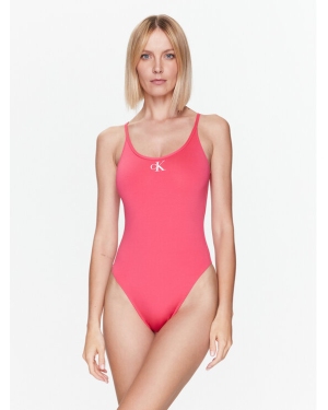 Calvin Klein Swimwear Strój kąpielowy Scoop Back KW0KW01997 Różowy