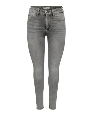 ONLY Jeansy 15279874 Szary Skinny Fit