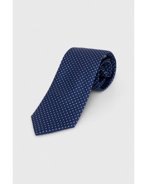 Michael Kors krawat jedwabny kolor niebieski