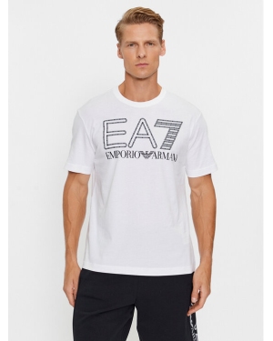 EA7 Emporio Armani T-Shirt 6RPT03 PJFFZ 1100 Biały Regular Fit