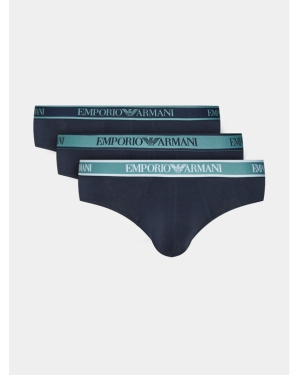 Emporio Armani Underwear Komplet 3 par slipów 111734 3F717 64135 Granatowy