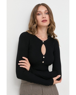 Morgan sweter damski kolor czarny lekki