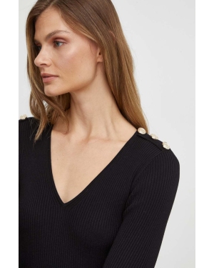 Morgan sweter damski kolor czarny lekki