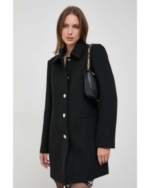 Morgan płaszcz z domieszką wełny kolor czarny przejściowy