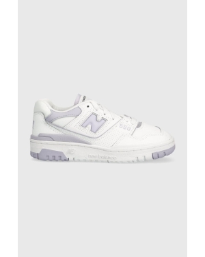 New Balance sneakersy skórzane BBW550BV kolor biały