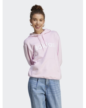 adidas Bluza Essentials Linear Hoodie IL3343 Różowy Regular Fit