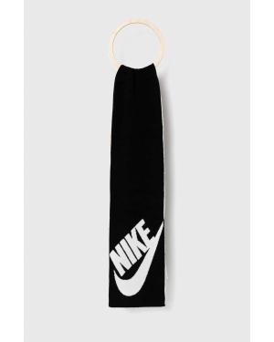 Nike szalik kolor czarny wzorzysty