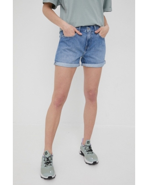 Pepe Jeans szorty jeansowe MABLE SHORT damskie gładkie medium waist