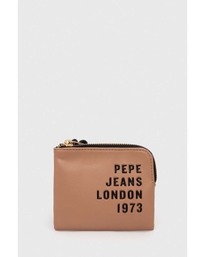 Pepe Jeans portfel damski kolor beżowy