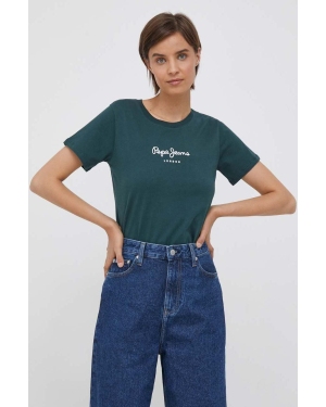 Pepe Jeans t-shirt bawełniany Wendys kolor zielony