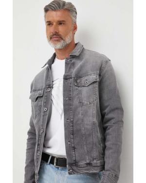 Pepe Jeans kurtka jeansowa Pinners męska kolor szary przejściowa