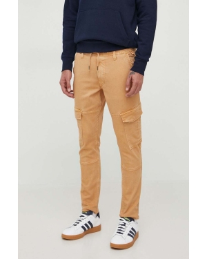 Pepe Jeans spodnie Jared męskie kolor brązowy w fasonie cargo