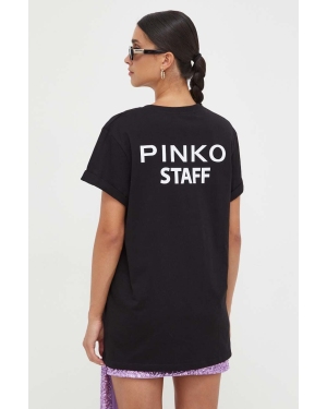 Pinko t-shirt bawełniany kolor czarny