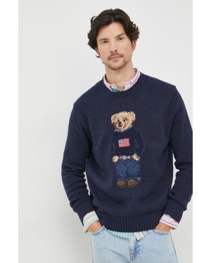Polo Ralph Lauren sweter męski kolor granatowy
