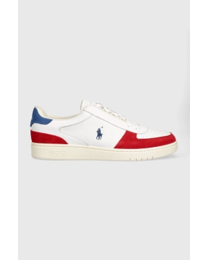 Polo Ralph Lauren sneakersy skórzane Polo Crt Pp kolor biały 809913450007