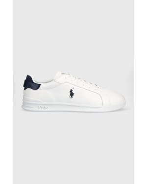 Polo Ralph Lauren sneakersy skórzane Hrt Crt Iii kolor biały 809913458001
