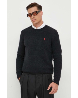 Polo Ralph Lauren sweter wełniany męski kolor czarny