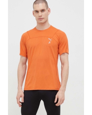 Puma t-shirt do biegania Seasons kolor pomarańczowy gładki