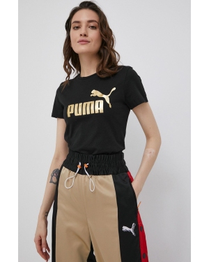 Puma t-shirt bawełniany 848303 kolor czarny
