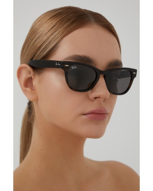 Ray-Ban Okulary przeciwsłoneczne LARAMIE 0RB2201 damskie kolor brązowy