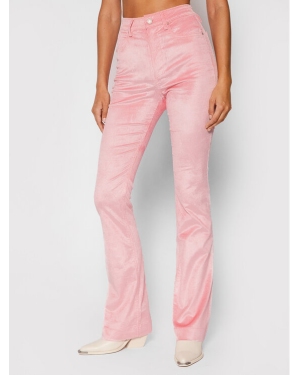 Guess Spodnie materiałowe W1BA63 WE5Y0 Różowy Flare Fit