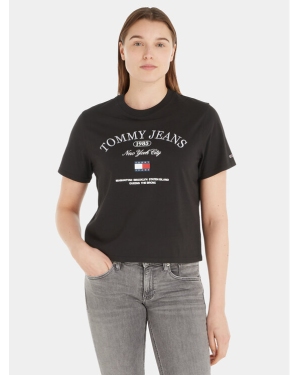 Tommy Jeans T-Shirt Lux Ath DW0DW16835 Czarny Classic Fit