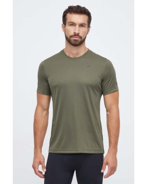 Reebok t-shirt treningowy Tech kolor zielony gładki