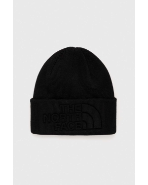 The North Face czapka kolor czarny z grubej dzianiny