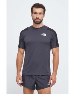 The North Face t-shirt sportowy kolor czarny gładki