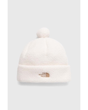 The North Face czapka Cragmont kolor biały z grubej dzianiny
