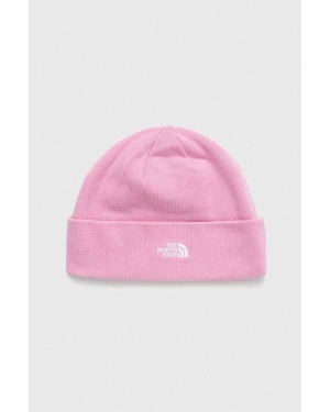The North Face czapka kolor różowy