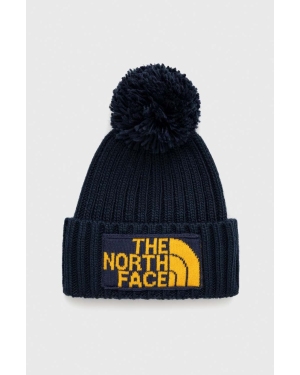 The North Face czapka kolor granatowy z grubej dzianiny