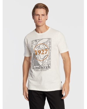 Lindbergh T-Shirt 30-420123 Biały Regular Fit