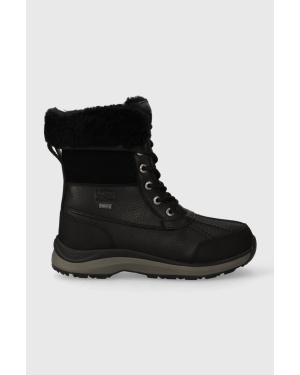 UGG buty Adirondack Boot III damskie kolor czarny na płaskim obcasie ocieplone 1095141