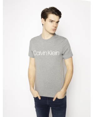 Calvin Klein T-Shirt Logo K10K104063 Szary Regular Fit