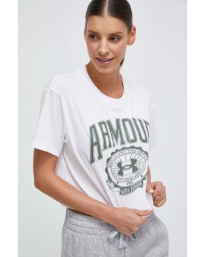 Under Armour t-shirt damski kolor biały