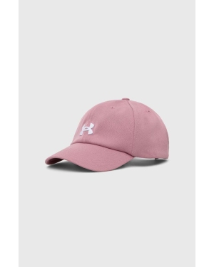 Under Armour czapka z daszkiem kolor różowy z aplikacją