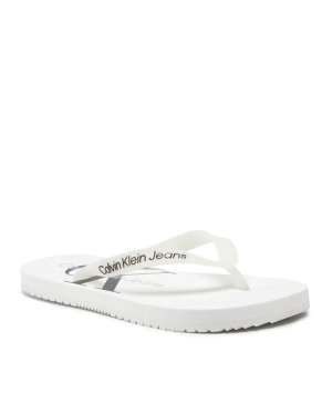 Calvin Klein Jeans Japonki Beach Sandal Monogram Tpu YW0YW00098 Biały