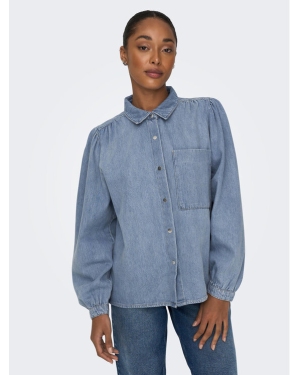 ONLY Koszula jeansowa 15267501 Niebieski Standard Fit