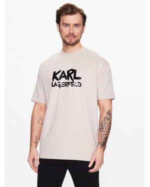 KARL LAGERFELD T-Shirt 755280 531221 Beżowy Regular Fit