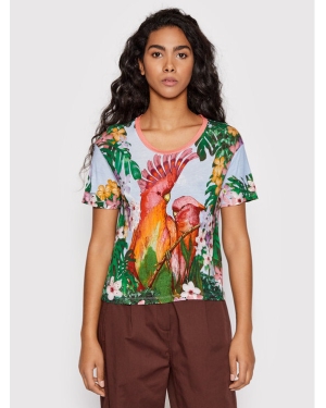Desigual T-Shirt Parrot 22SWTKAX Kolorowy Regular Fit